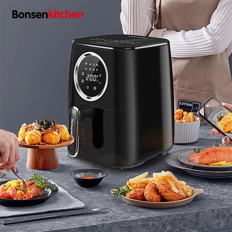 Bonsenkitchen Stainless Steel 6 Liter Air Fryer