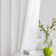 Clairece Geometric Tassels Shower Curtain with Snap-in Liner, No Hooks Required