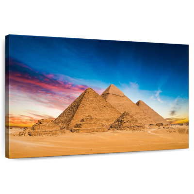 Adella Pyramids Of Giza At Sunset