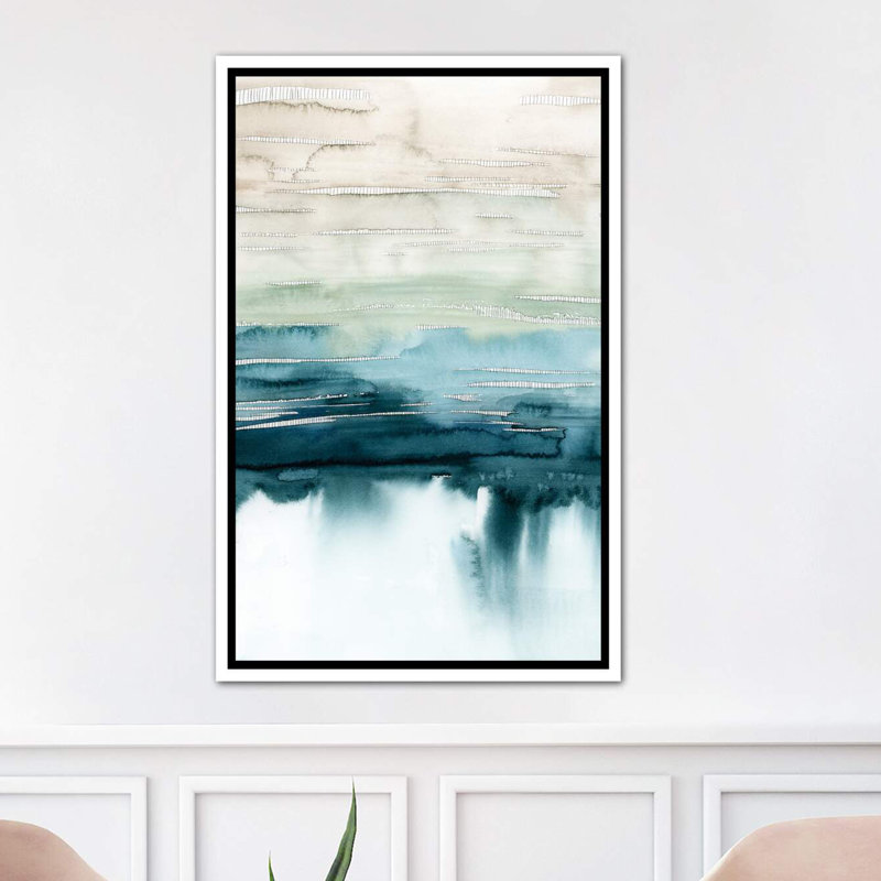 « organic cascade i » par grace-pop, impression, Toile blanche encadrée, H 60 po x l 40po x P 1,5 po