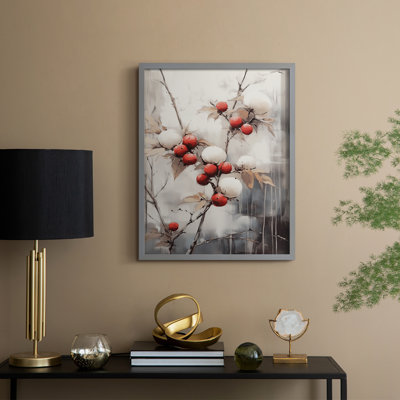 Christmas Holiday Art -Series 2-CCCLIV Framed Print - Solid Wood