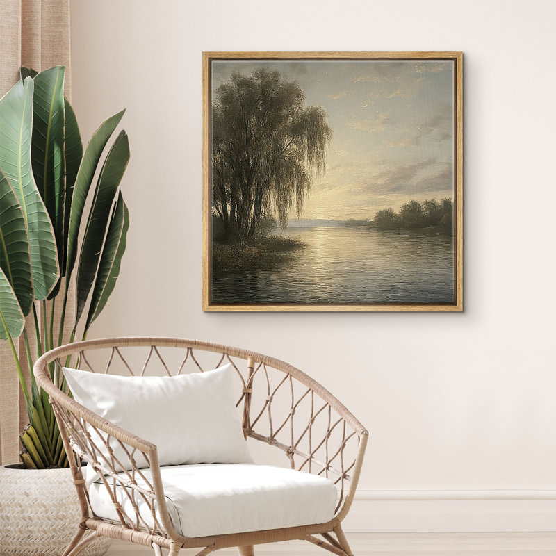«Wall Art», reproduction d'art encadrée sur toile pour un décor rétro, 16" H x 16" W, Naturel
