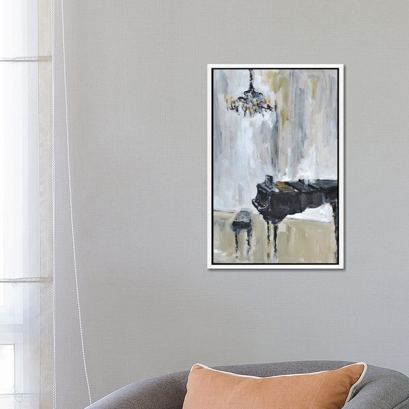 Baby Grand #3 1 Piece Painting on Canvas, 66.04cm H x 45.72cm W x 3.81cm D, White Framed