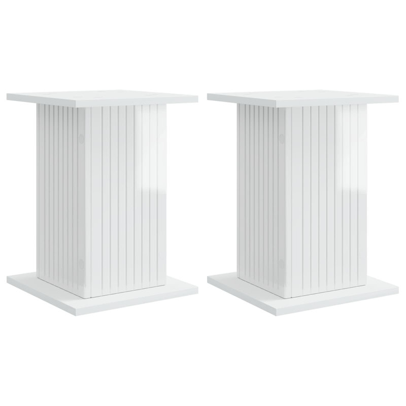 Plant Stand - Set of 2, High Gloss White