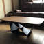 Table basse brune en bois massif brun-1819725297