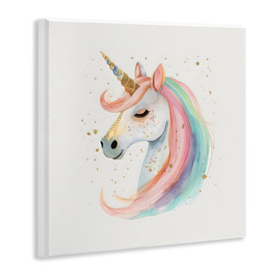 Plaque murale licorne dorée, design by Creative Studio