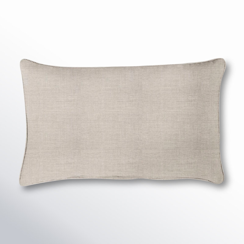 Ashish Outdoor Sunbrella Rectangular Pillow Cover & Insert, Rectangle 16" H x 26" W, Beige