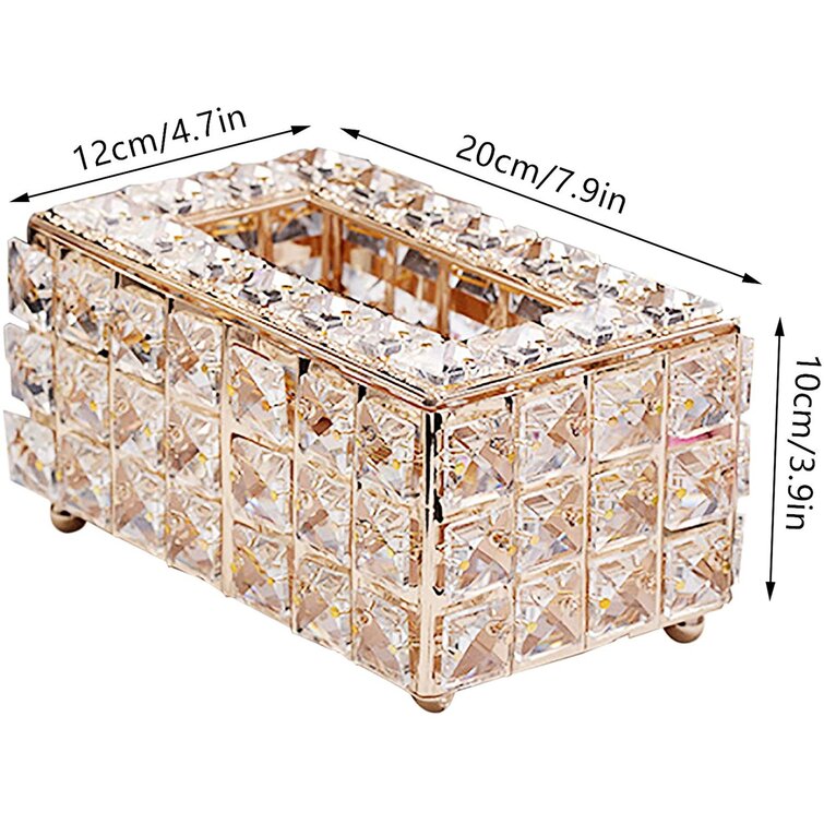 House of Hampton® Rhinestone Paper Tissue Box Cover & Reviews