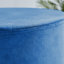 Files Velvet Upholstered Accent Dressing Table Stool - Contemporary Chrome Style-2116685233-2116736173