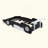 Race Car-Shaped Platform Bed With Wheels-2096486106
