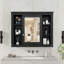 Armoire de salle de bain murale avec miroir - 35 po x 28 po, moderne, rangement pratique 28 po, attrait moderne