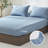 100% Rayon From Bamboo Fitted Sheet, 1 Piece Only Mattress Cover-115277309-115277311