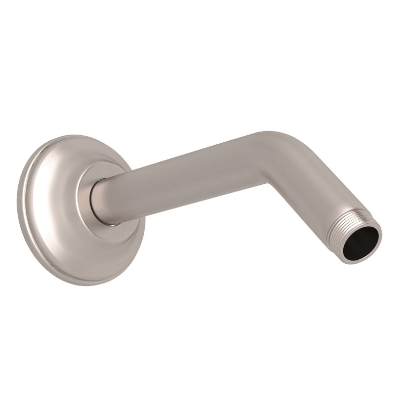 Bras de douche mural 7 po Rohl, Satin Nickel