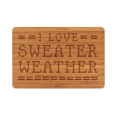 The Cutting Board Company Sweater Weather Bamboo Fall Cutting Board