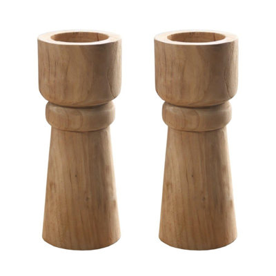 Solid Wood Candlestick