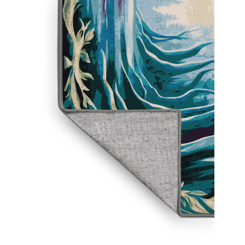 Moonlit Forest Rug, Round 7'