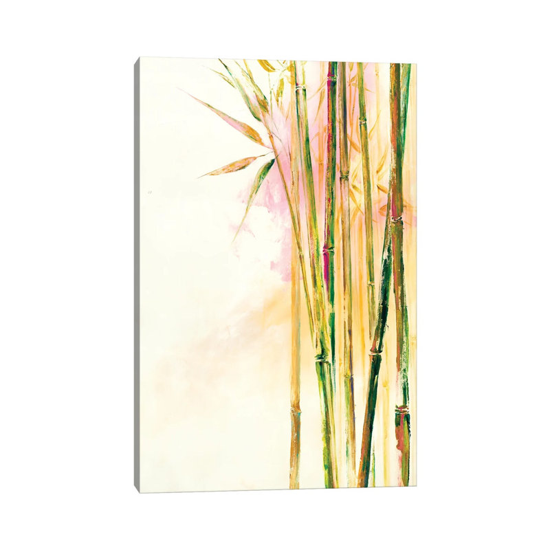 «Bamboo III» par Dina D'Argo, reproduction d'art sur toile tendue, H 18 po x l 12 po x 1,5 po