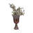 Decorative Glass Vase with Pedestal Base for Home Decor - Tall Flower Vase Accent for Console Table or Living Room Styling - Bronze & Copper-89110032