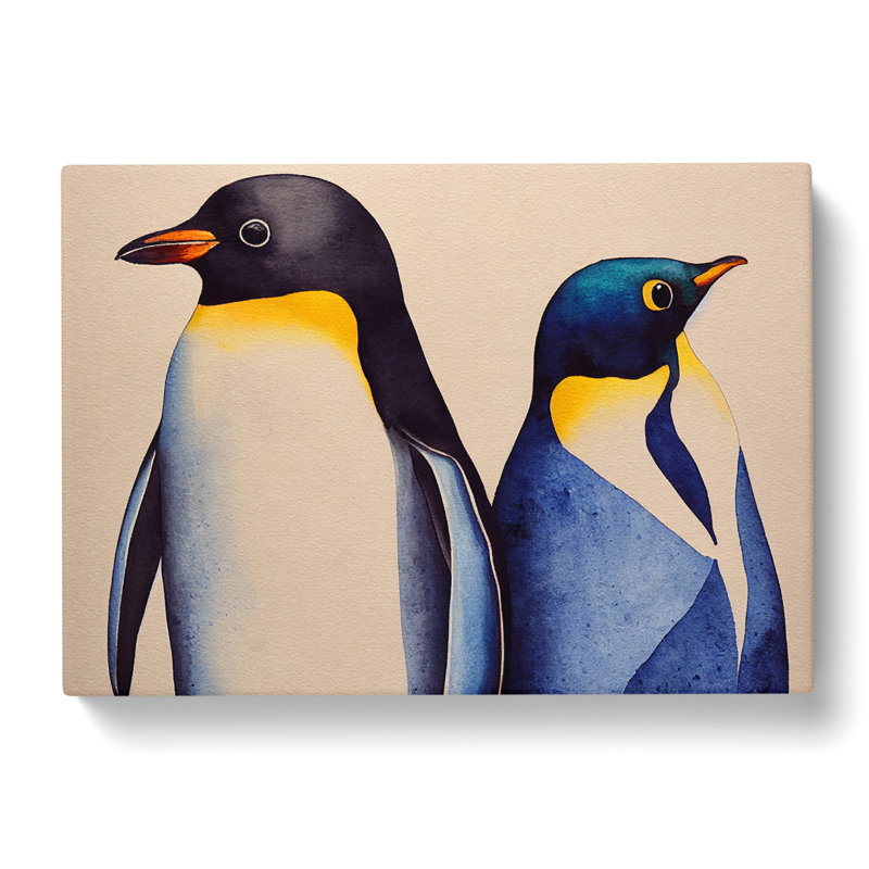 Penguins - Wrapped Canvas, 50cm H x 76cm W x 3cm D