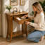 Lukats 60cm Solid Wood Console Table
