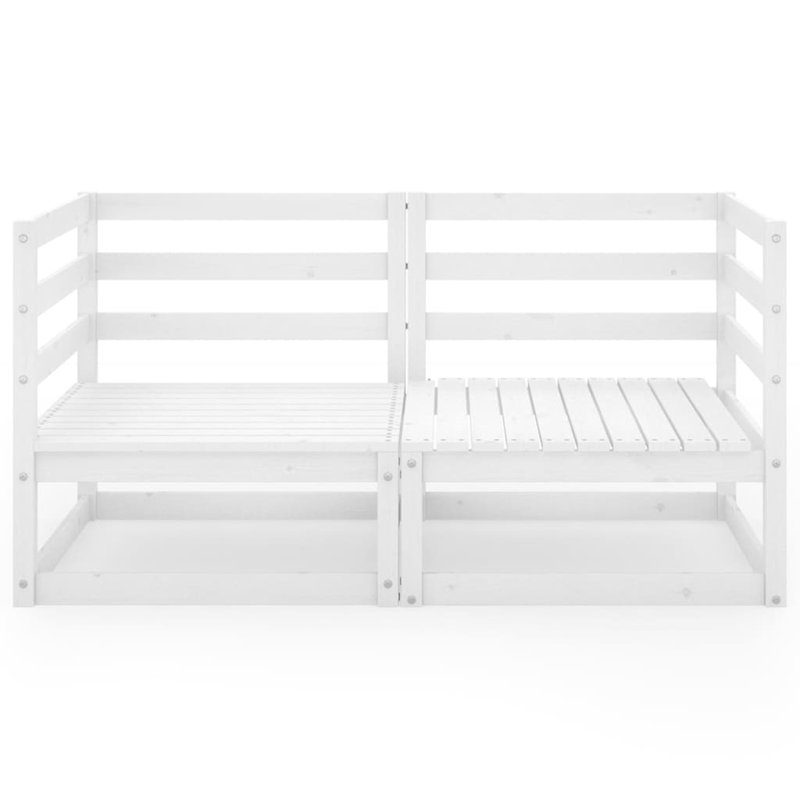 Dylahn 140cm Wide Pine Loveseat, White