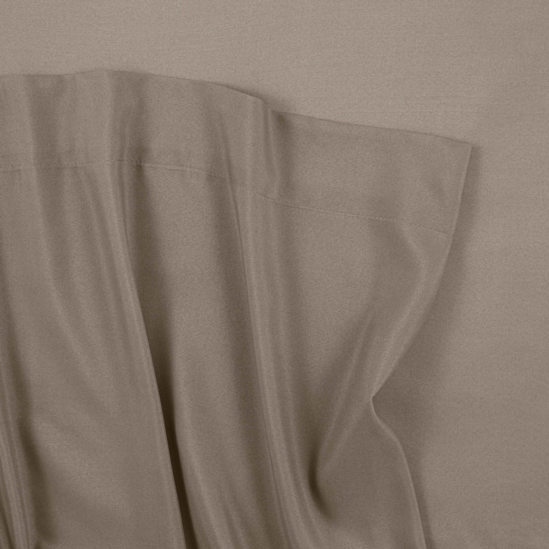 Twin Black Solid Microfiber Bed Sheet Set
