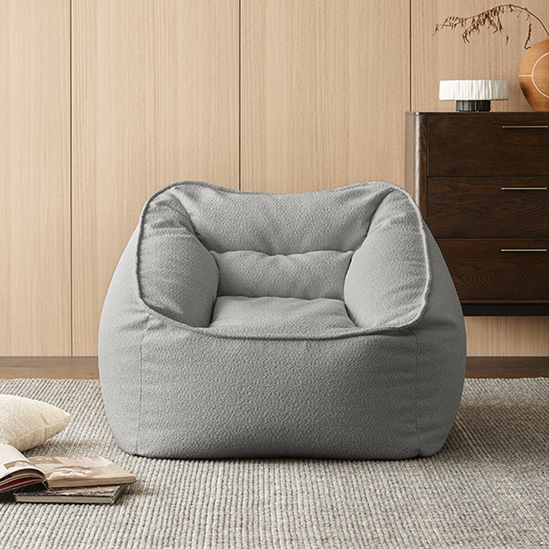 Canapé à billes style nordique minimaliste, Polyester gris