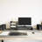 Vidaxl Monitor Stand With Desk Organiser Black Oak Engineered Wood