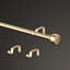 Ensemble de tringle à rideaux simple 1 1/8 po de diamètre Mode Premium avec embouts de porte modernes-88147893-88147892