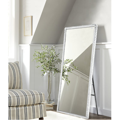 Marilyn Illuminated Leaner Floor Mirror - 71", Chrome