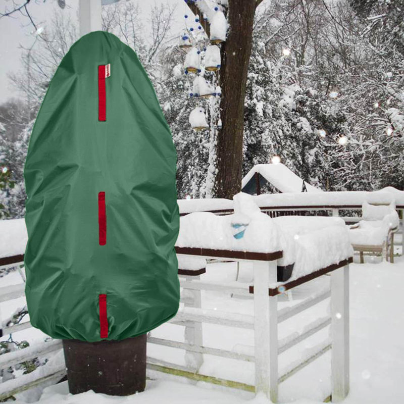 Sac de rangement vertical pour sapin de Noël et topiaire, H 60 po x l 25 po x P 25 po, Vert