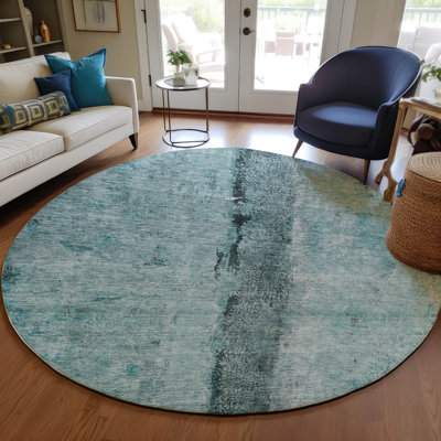 Alfonzo Washable Abstract Indoor / Outdoor Rug