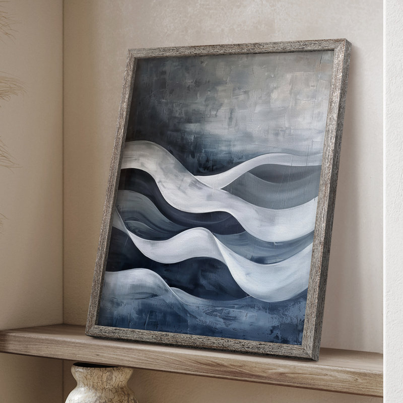 ABSTRACT Series CDL XXV, reproduction encadrée - bois massif, H 30 po x l 24 po