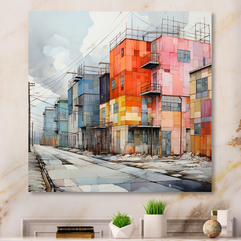 «Warehouse Industrial Cubic Palette I», reproduction sur toile, H 24 po x l 24 po x P 1 po, Toile tendue