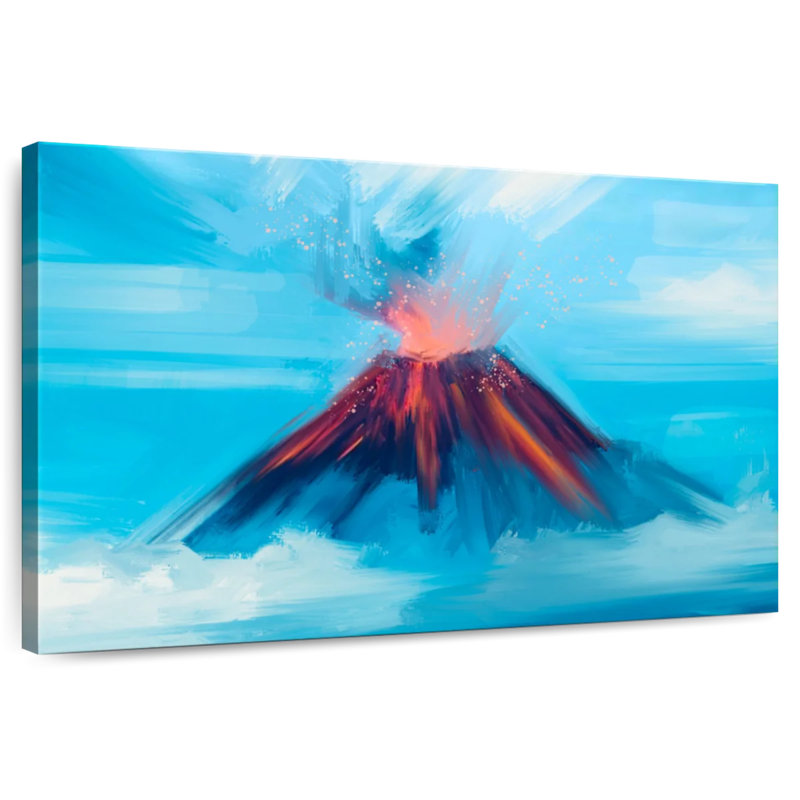 Erupting Volcano, H 8 po x l 12 po