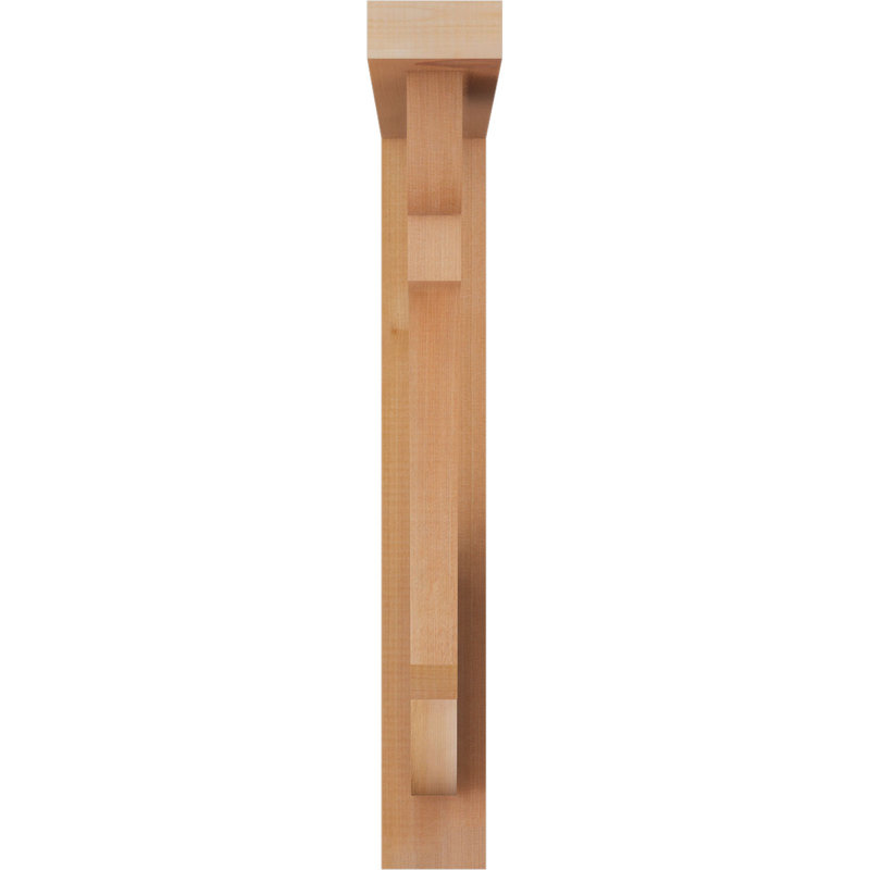 Support de bloc olympique avec entretoise décalée, 26 x 22, Cèdre rouge occidental de l 3 1/2 po (lisse)