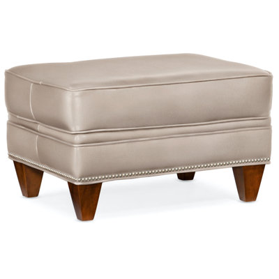 Reddish Upholstered Ottoman