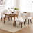 Upholstered Solid Wood Dining Side Chair-1558401754