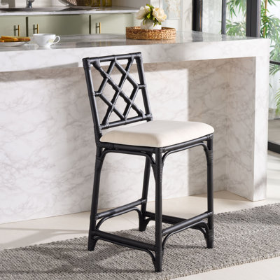 Tabouret de bar avec coussin Bhumi
