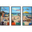 "Dog Beach" par Lucia Heffernan, reproduction sur toile flottante 3 pièces-62940512