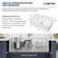 33" L x 20" W Farmhouse Kitchen Sink Ceramic Single Bowl Kitchen Sink Apron Front Sink-110890644
