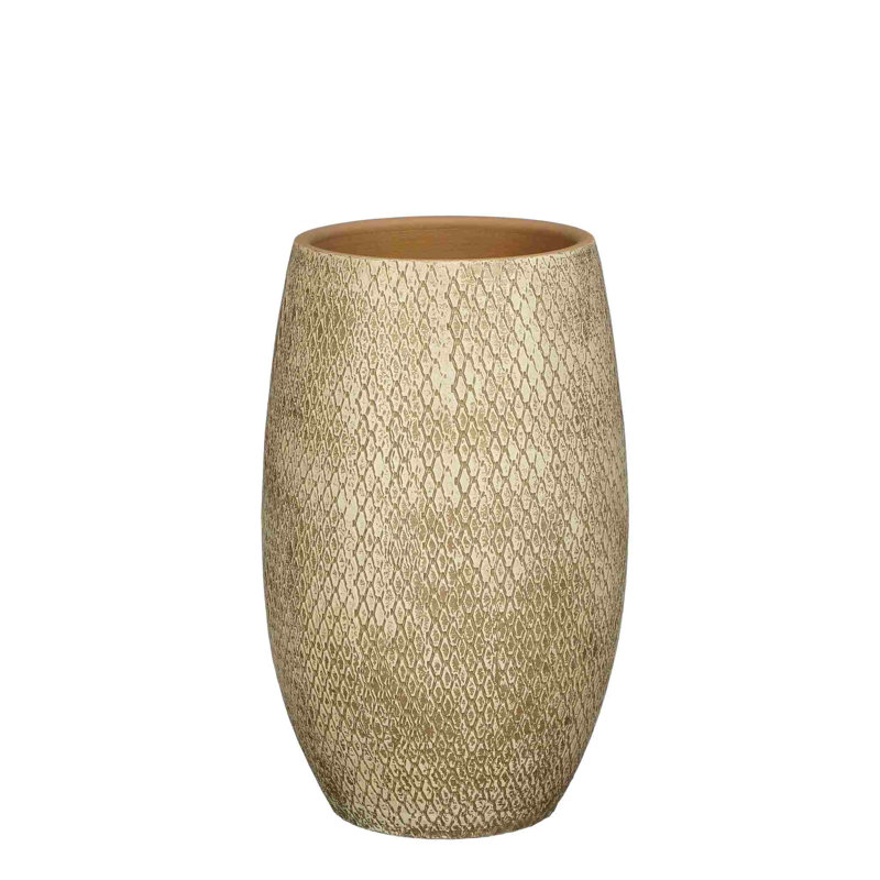 Allimae Ceramic Pot Planter, Cream