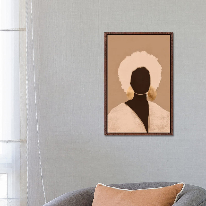 Patricia by Bria Nicole - Print on Canvas, 66.04 cm H x 45.72 cm W, Classic Brown Wood Framed Canvas