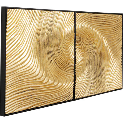 Wave Gold - 2 Piece Single Picture Frame Illustration