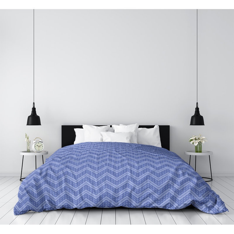 Housse de couette simple Rhonda Cheval, Housse de couette simple TG, Polyester brossé, Bleu foncé