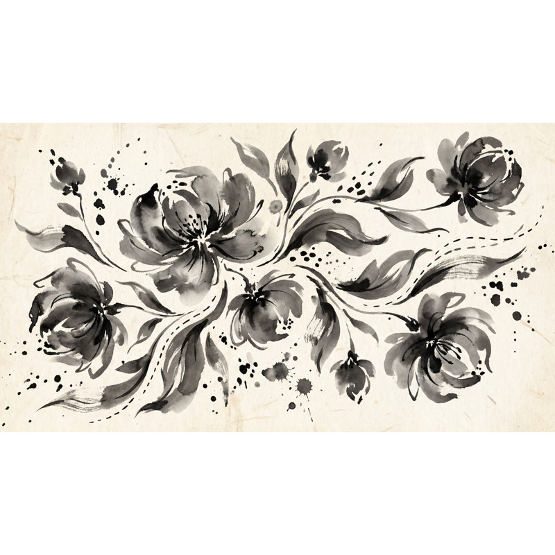 Adhésif mural floral, 100 po x 96 po, Non tissé non collé
