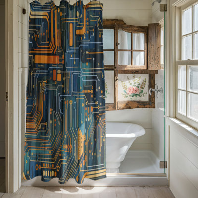 Circuitry - Rideau de douche Premium
