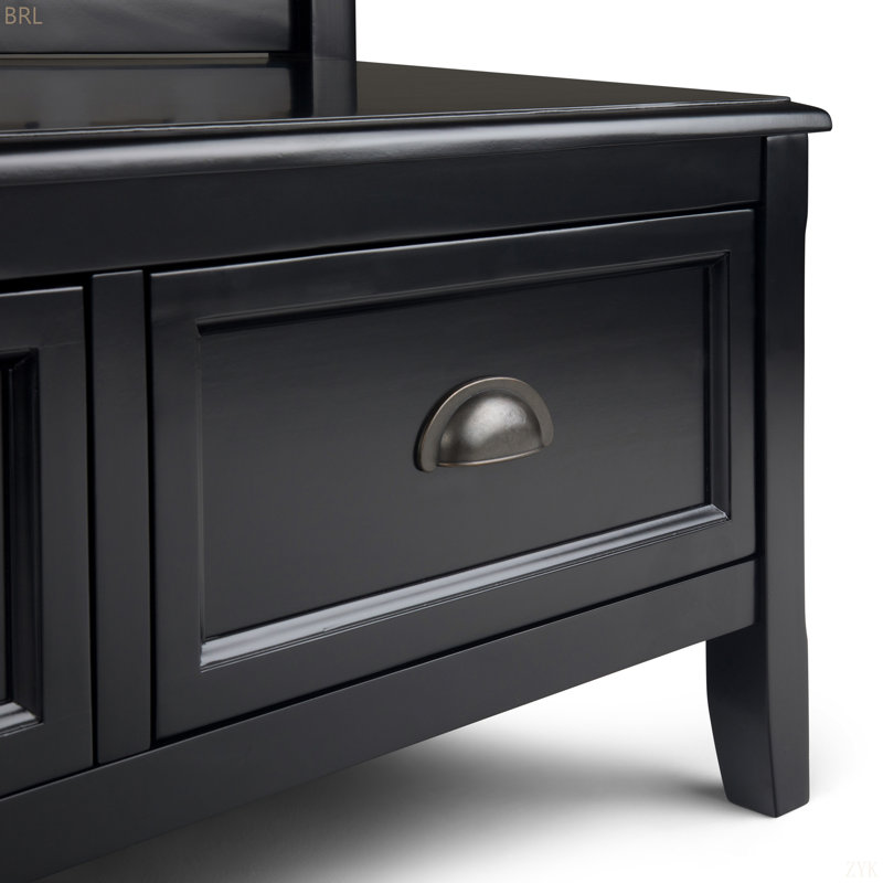 Entryway Storage Bench With Drawers