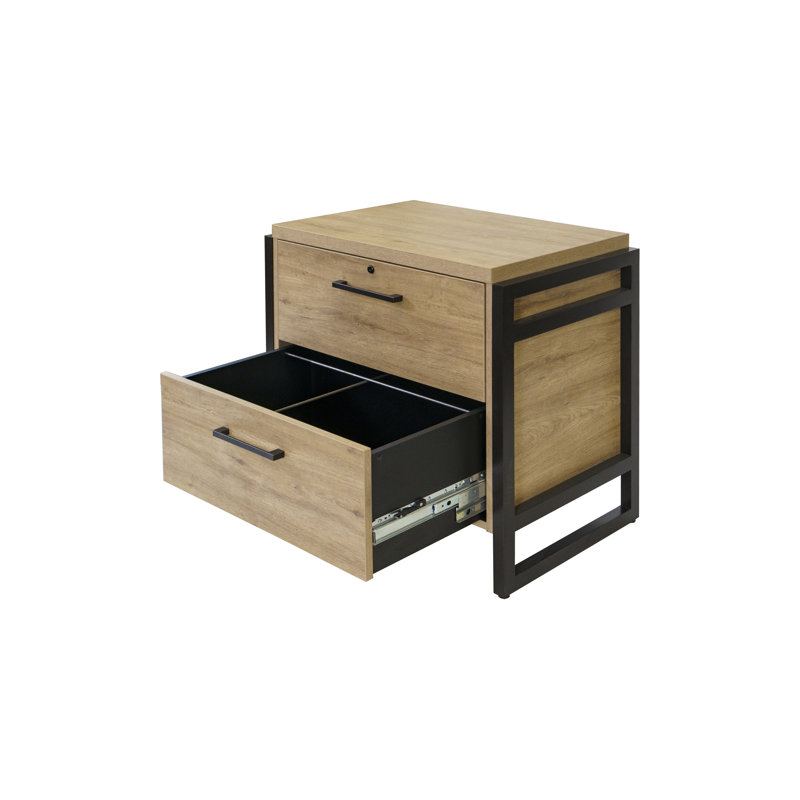 34 " Wide 2 Lateral Filing Cabinet, Light Brown
