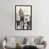 Toile avec cadre gris